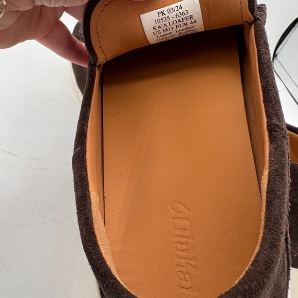 NEW Olukai KA’A Loafer Mens Size 11 Brown Leather Suede Slip On Casual Shoes main image 5